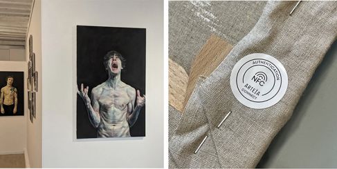 Pour la galerie "Achetez de l'Art", Arteïa sécurise les œuvres de Dominique Renson, avec son passeport numérique inviolable ancré sur la blockchain Tezos